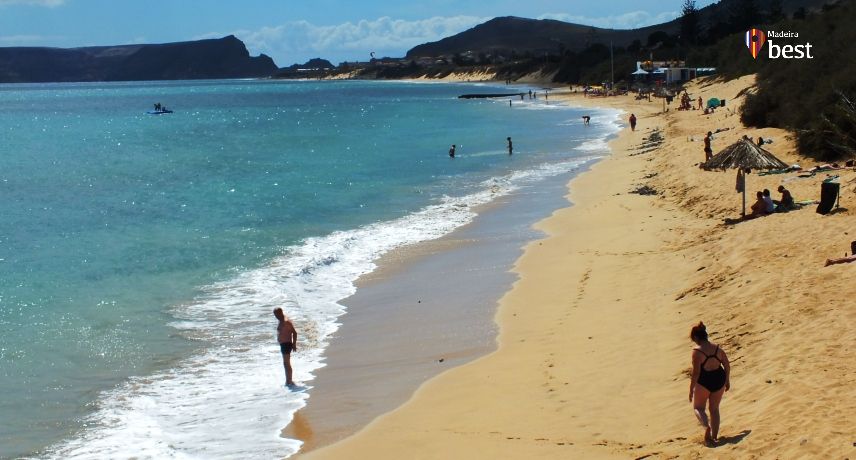 Porto Santo beach Summer attractions on Madeira Island